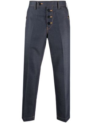 Junya Watanabe cropped wool trousers - Blue
