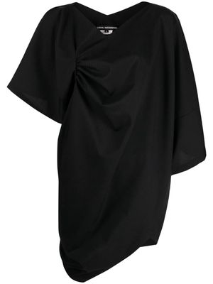 Junya Watanabe draped asymmetric minidress - Black