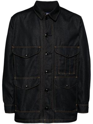 Junya Watanabe elbow-patches denim jacket - Blue