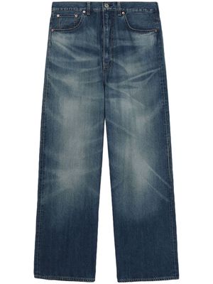 Junya Watanabe faded-effect selvedge jeans - Blue