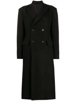 Junya Watanabe fitted double-breasted coat - Black