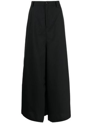 Junya Watanabe flared striped trousers - Black