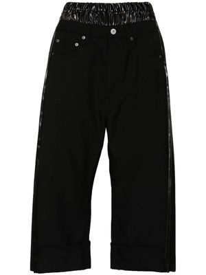 Junya Watanabe high-waisted cropped trousers - Black