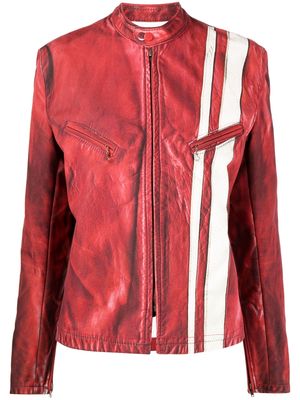 Junya Watanabe logo-patch cotton jacket - Red