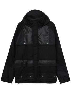 Junya Watanabe logo-print hooded jacket - Black