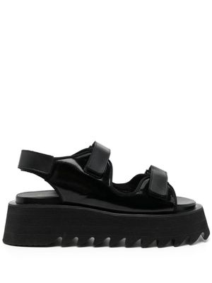 Junya Watanabe lugged flatform sandals - Black