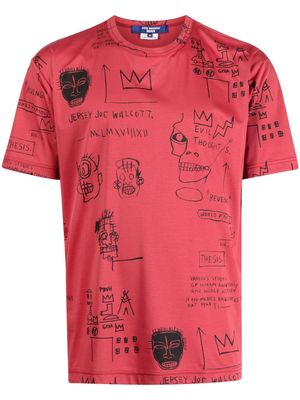 Junya Watanabe MAN Basquiat-inspired print T-shirt - Blue