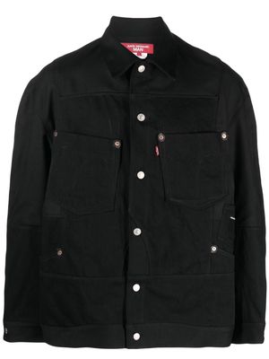 Junya Watanabe MAN buttoned cotton shirt jacket - Black