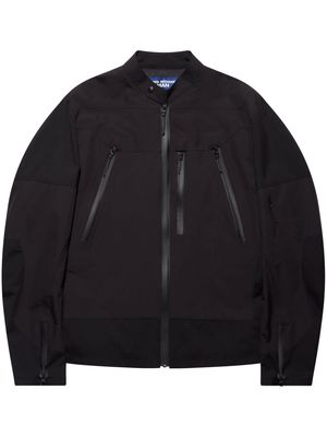 Junya Watanabe MAN collarless zip-up bomber jacket - Black