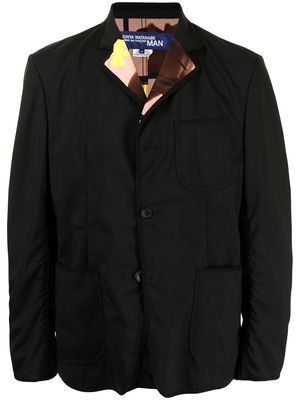 Junya Watanabe MAN graphic-print tailored blazer - Black