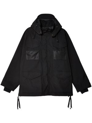 Junya Watanabe MAN hooded long-sleeve jacket - Black