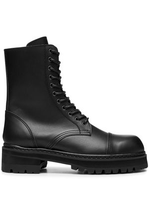 Junya Watanabe MAN leather ankle boots - Black