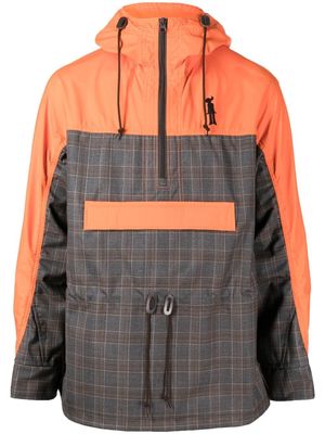 Junya Watanabe MAN logo colour-block jacket - Orange