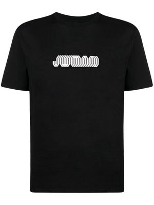 Junya Watanabe MAN logo-print cotton T-shirt - Black