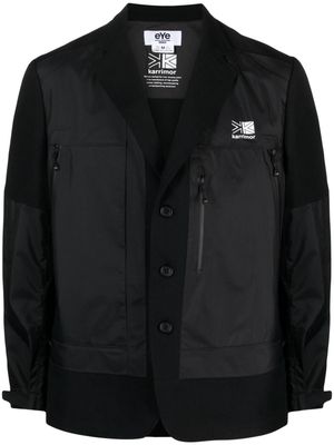Junya Watanabe MAN logo-print panelled blazer - Black