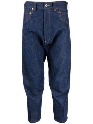 Junya Watanabe MAN Marylin Monroe patch-detail denim trousers - Blue