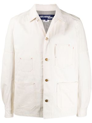 Junya Watanabe MAN multi-pocket military jacket - White