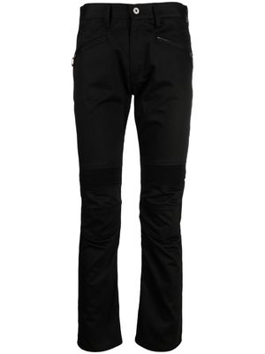 Junya Watanabe MAN panel-detail cropped skinny trousers - Black