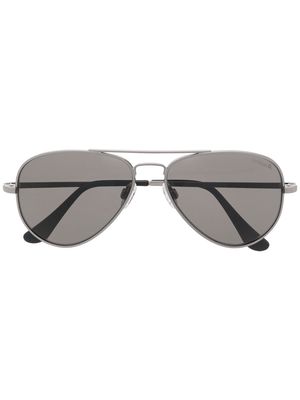 Junya Watanabe MAN pilot-frame sunglasses - Silver