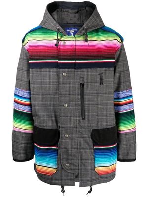 Junya Watanabe MAN striped check jacket - Multicolour