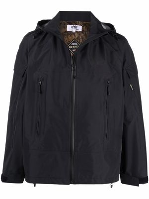 Junya Watanabe MAN waterproof zipped jacket - Black