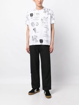 Junya Watanabe MAN x Basquiat graphic-print cotton T-shirt - White