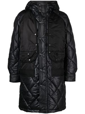 Junya Watanabe MAN x Innerraum hooded quilted jacket - Black