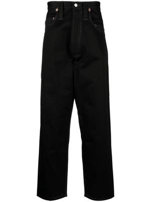 Junya Watanabe MAN x Levi's decorative-stitching mid-rise drop-crotch jeans - Black