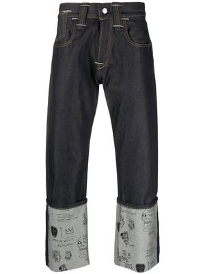 Junya Watanabe MAN x Levi's x Jean-Michel Basquiat selvedge jeans - Blue