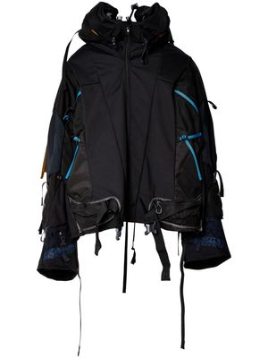 Junya Watanabe MAN zip-up layered jacket - Black