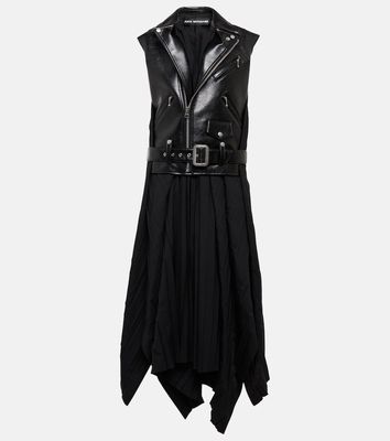 Junya Watanabe Maxi dress with faux leather vest