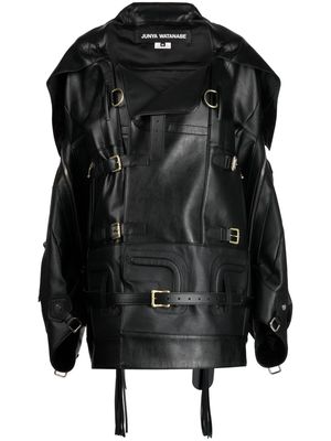 Junya Watanabe mixed-hardware buckled jacket - Black