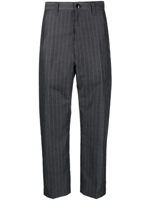 Junya Watanabe pinstripe-pattern straight-leg trousers - Grey