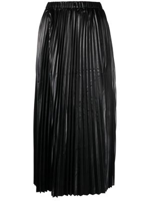Junya Watanabe pleated layered cropped trousers - Black