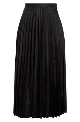 Junya Watanabe Pleated Midi Skirt in Black