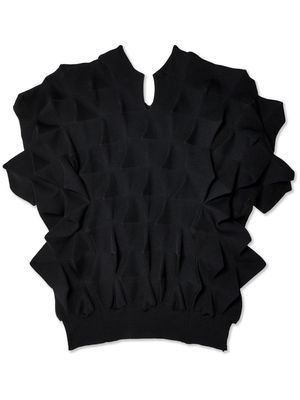 Junya Watanabe ruffle-detail top - Black