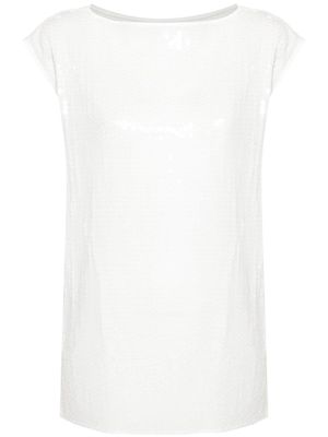 Junya Watanabe sequin-embellished top - White