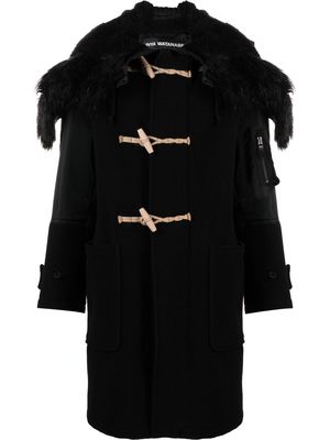 Junya Watanabe single-breasted hooded coat - Black