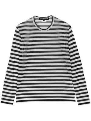 Junya Watanabe striped long-sleeve top - Black