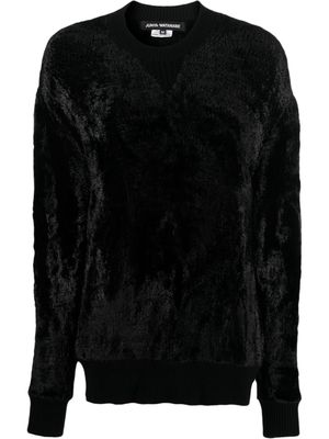Junya Watanabe velvet-effect sweater - Black