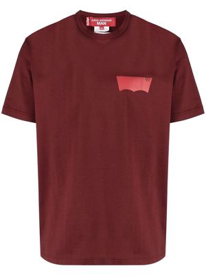 Junya Watanabe x Levi's logo-print T-shirt - Red