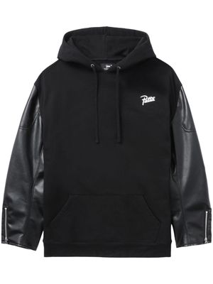 Junya Watanabe x Patta logo-print cotton hoodie - Black