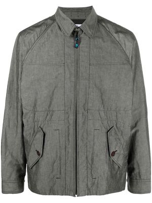 Junya Watanabe zip-up shirt jacket - Grey