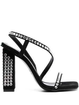 Just Cavalli 115mm crystal-embellished sandals - Black