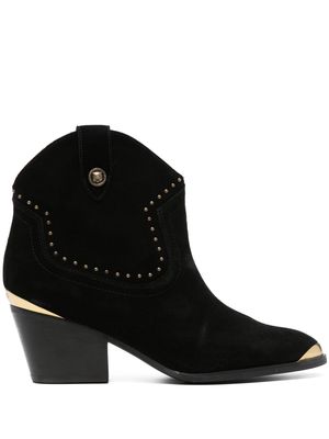 Just Cavalli 80mm studded ankle boots - Black