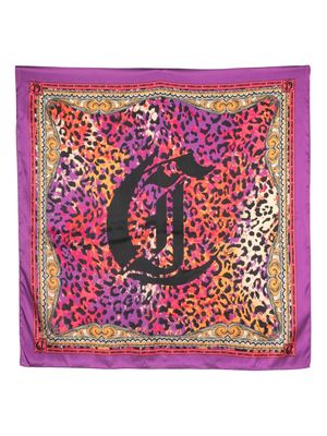Just Cavalli animal-print square scarf - Pink