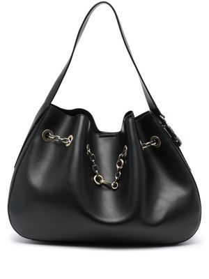 Just Cavalli chain-drawstring shoulder bag - Black