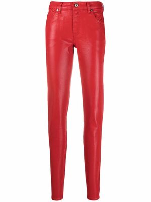 Just Cavalli coated skinny jeans - Red