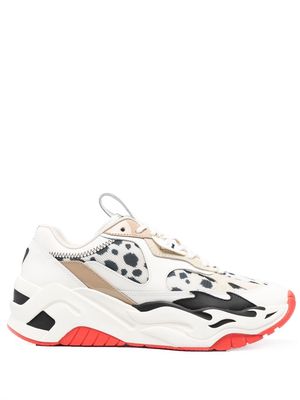 Just Cavalli colour-block low-top sneakers - White