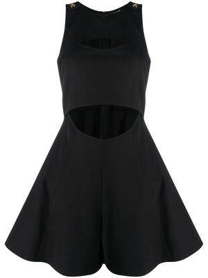 Just Cavalli cut out-detail sleeveless playsuit - 899 NERO